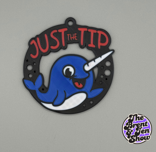 JUST THE TIP Narwhal Ornament