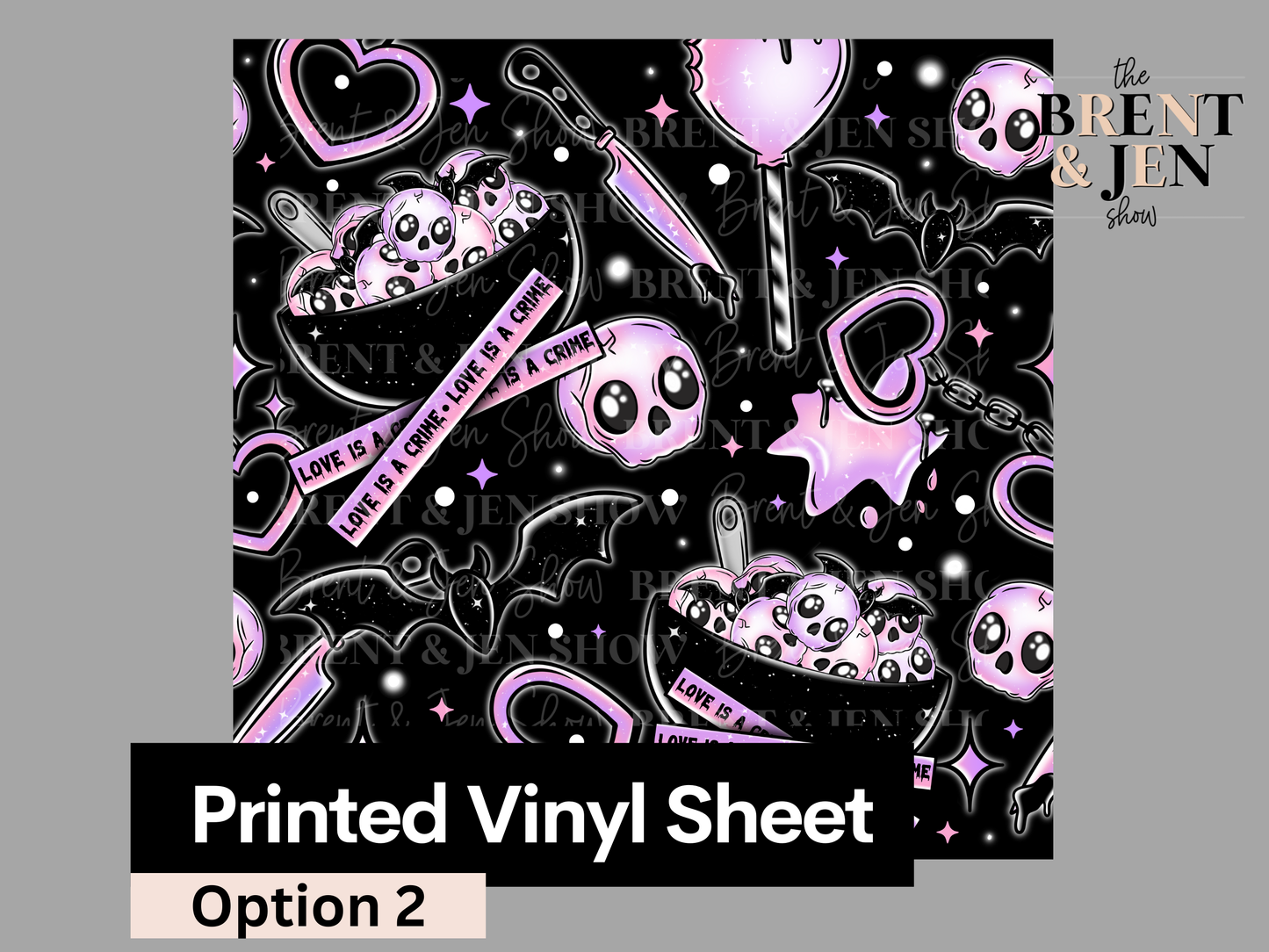 Love Sucks, Printed Patterned Vinyl