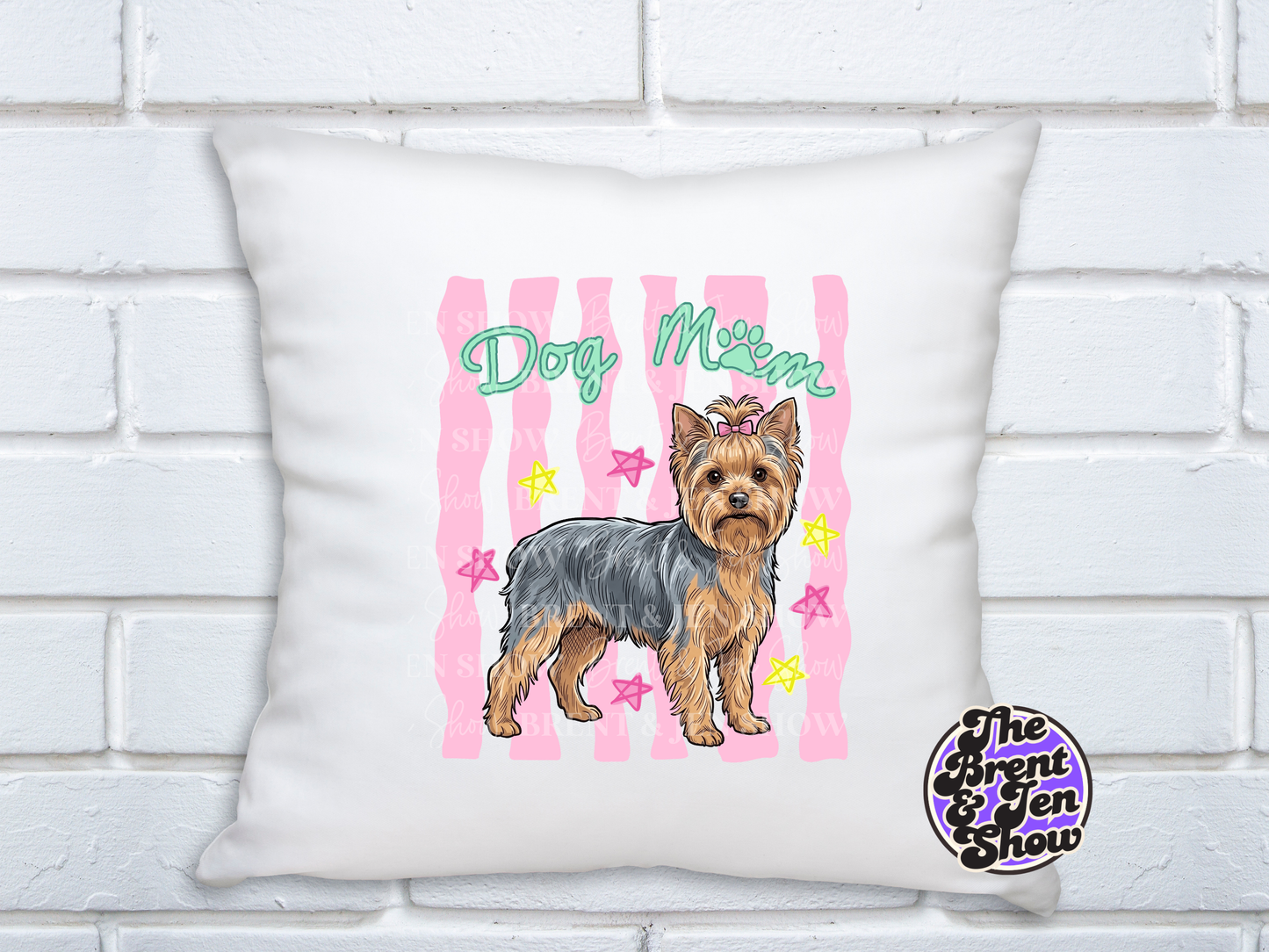 Dog Mom Yorkie DTF Transfer, Ready-to-Press Sublimation Design