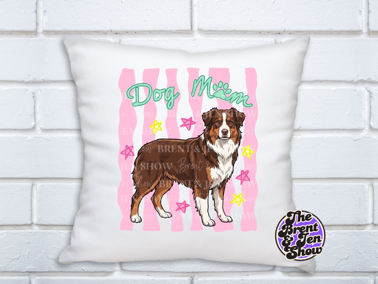 Dog Mom Australian Shepherd DTF or Sublimation Transfer (Ready-to-Press)