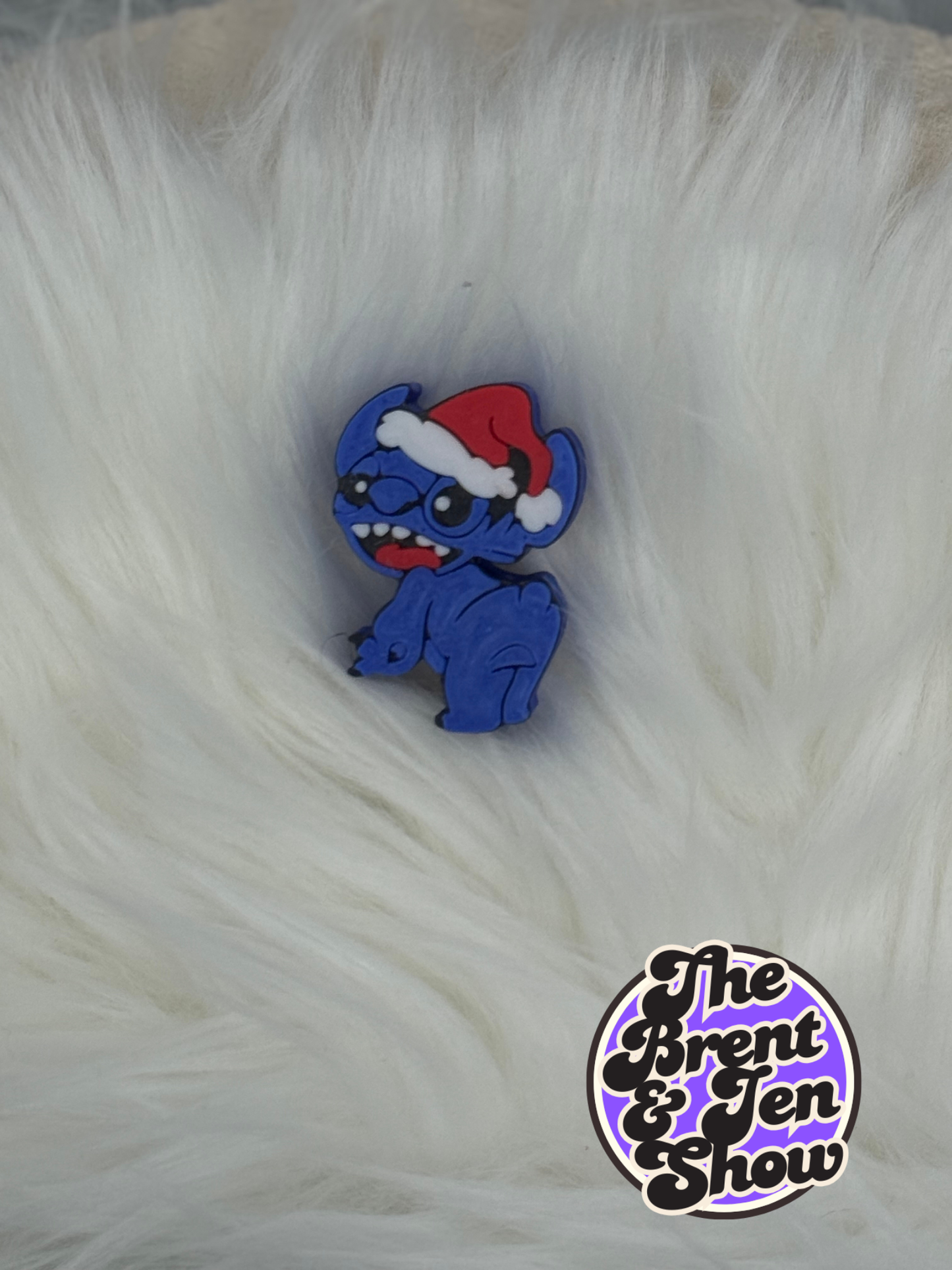 Christmas Blue Guy Straw Topper - 3D Printed