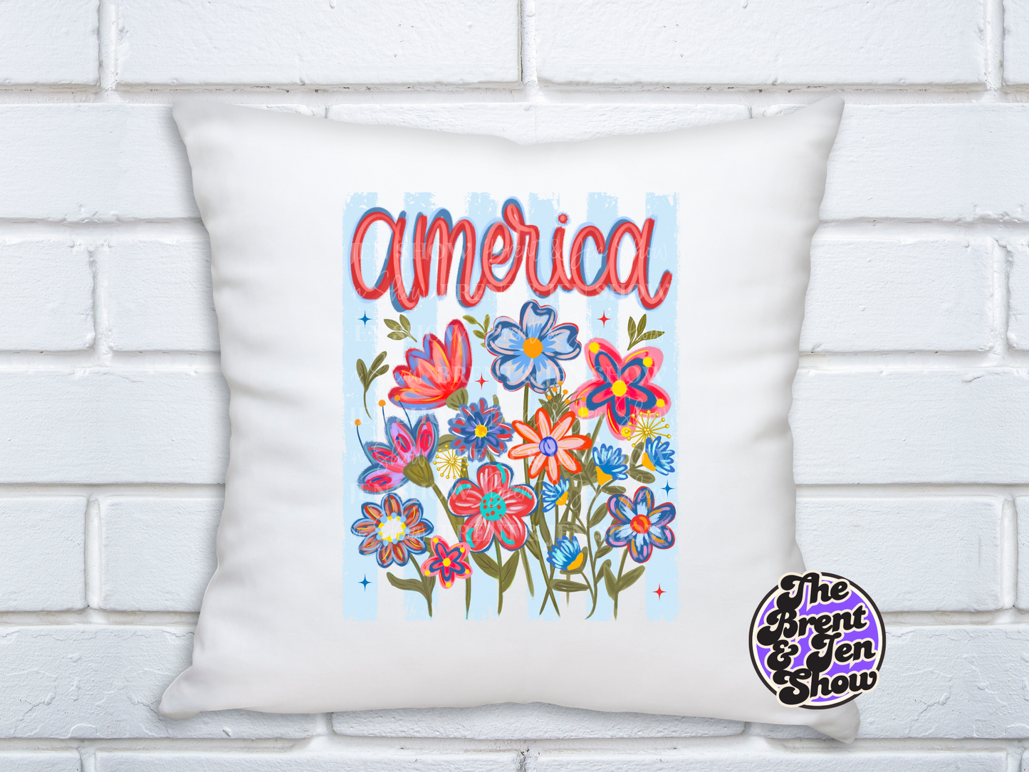 America Floral Transfer DTF/Sublimation