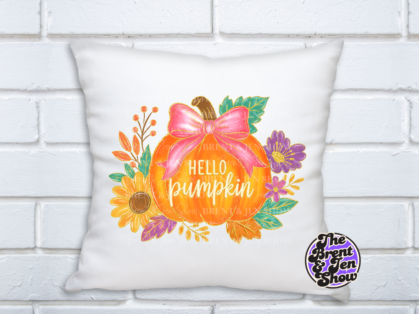 Hello Pumpkin Fall Design DTF/Sublimation Transfer, Ready to Press