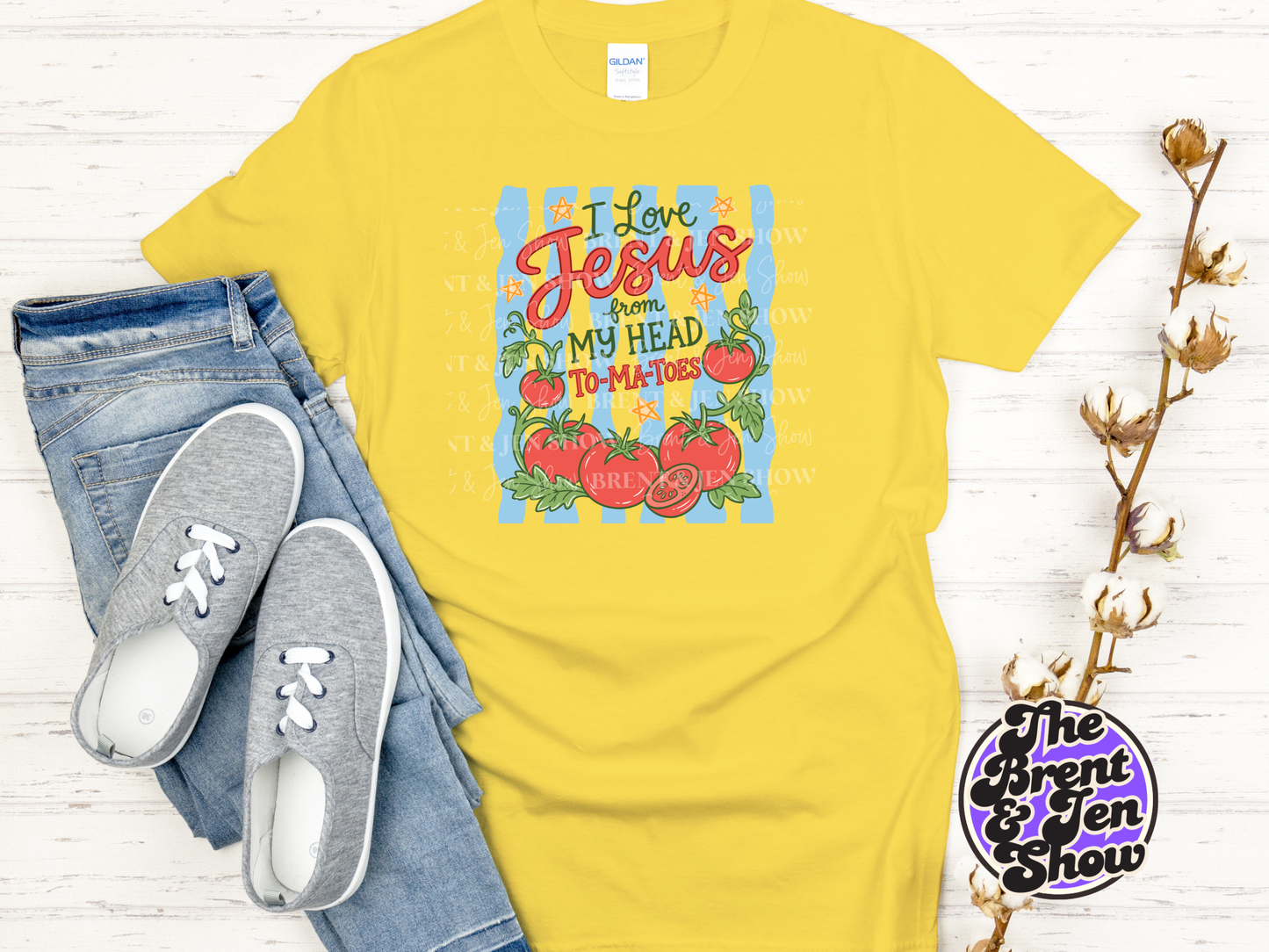 I Love Jesus from My Head To-Ma-Toes T-Shirt