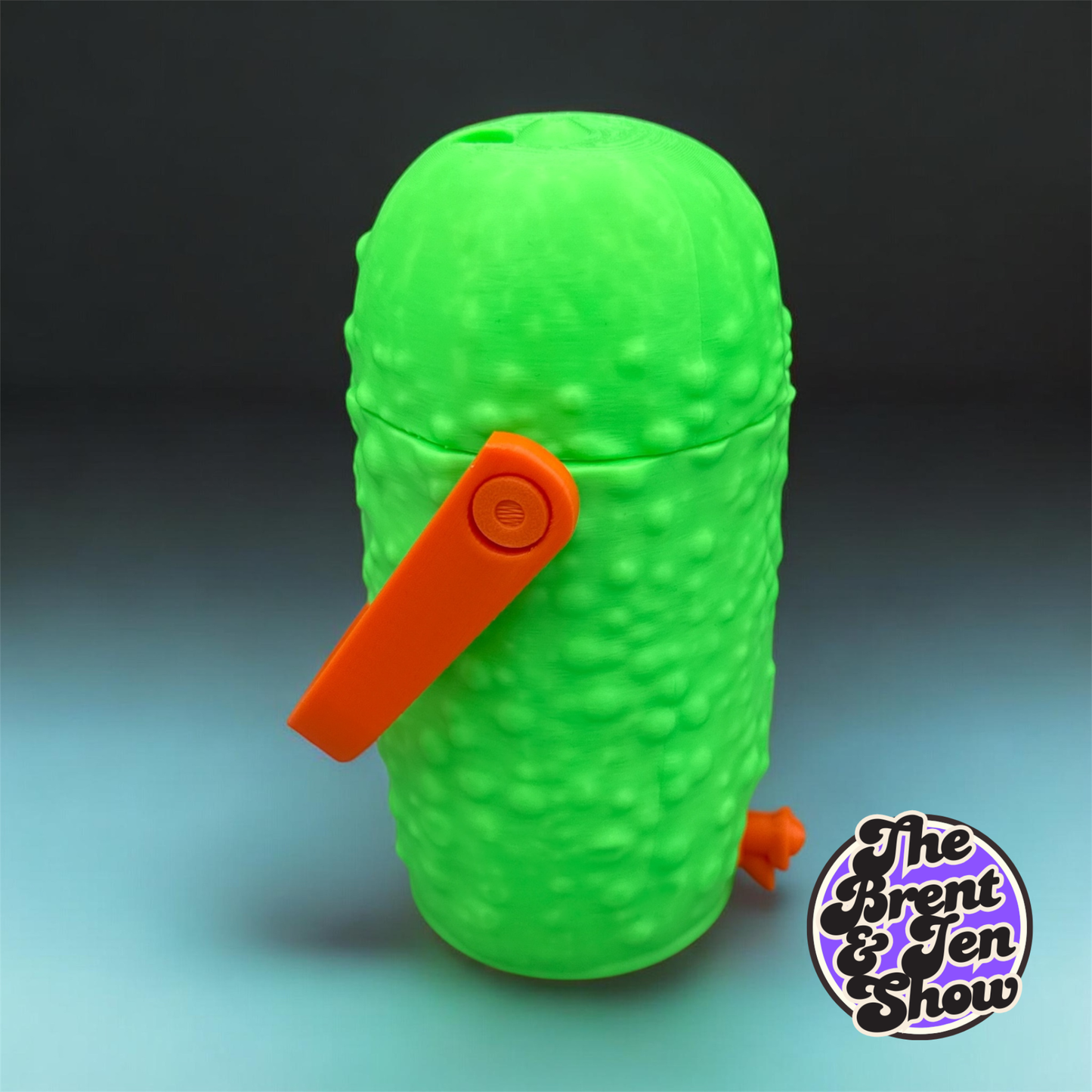 3D Printed Dill Pickle Can Cooler - Chilly Dilly Drink Sleeve Gag Gift