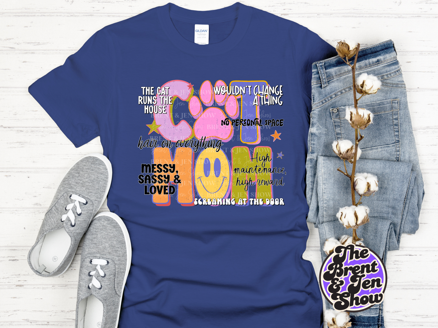 Cat Mom T Shirt