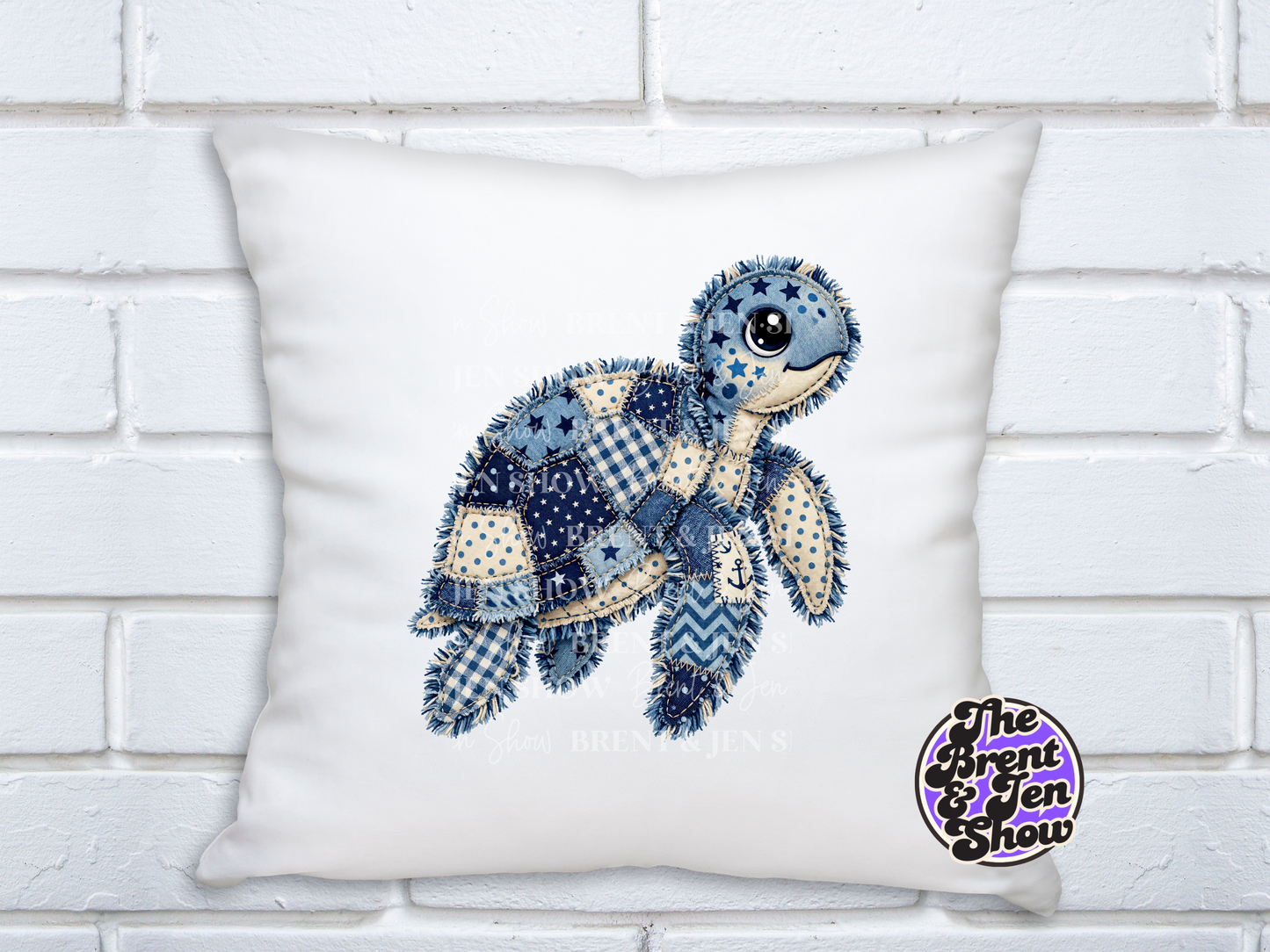 Patchwork Sea Turtle Transfer DTF/Sublimation