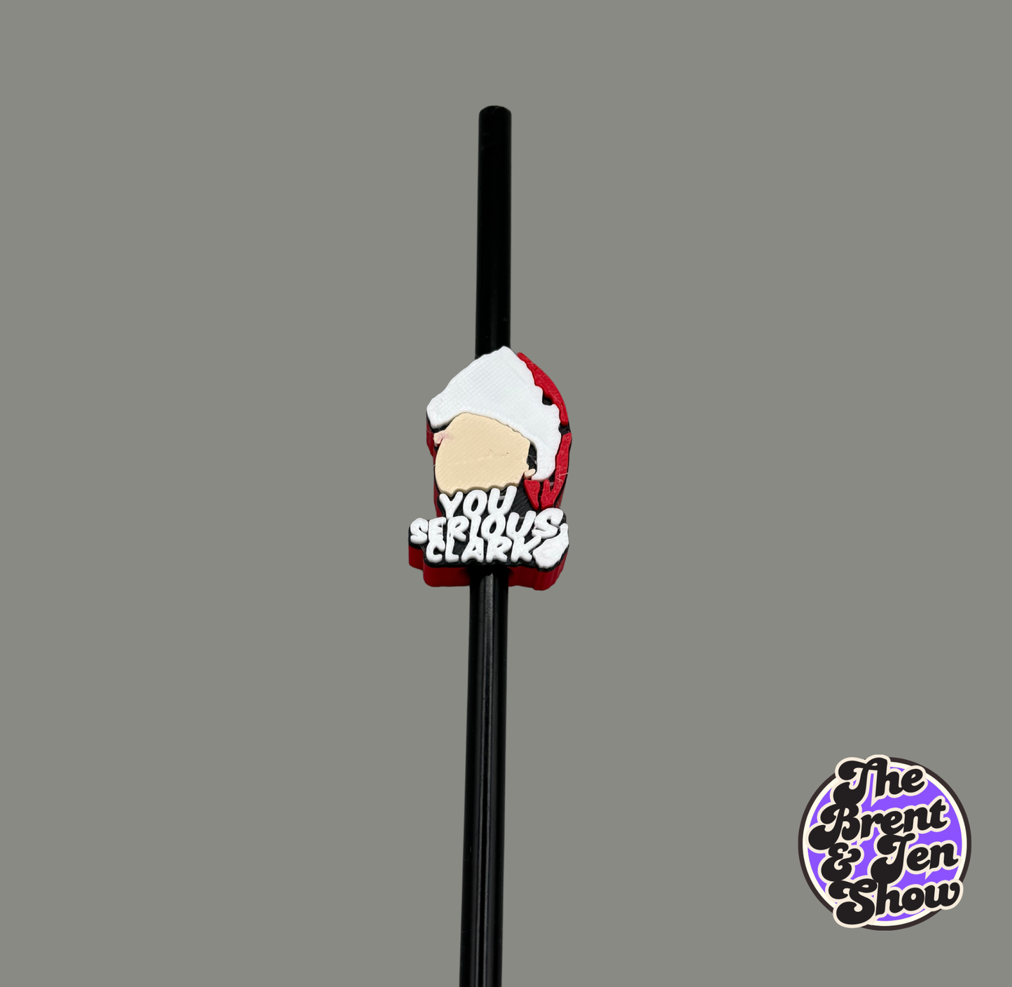 You Serious Clark? Straw Topper | 3D Printed PLA Drink Accessory