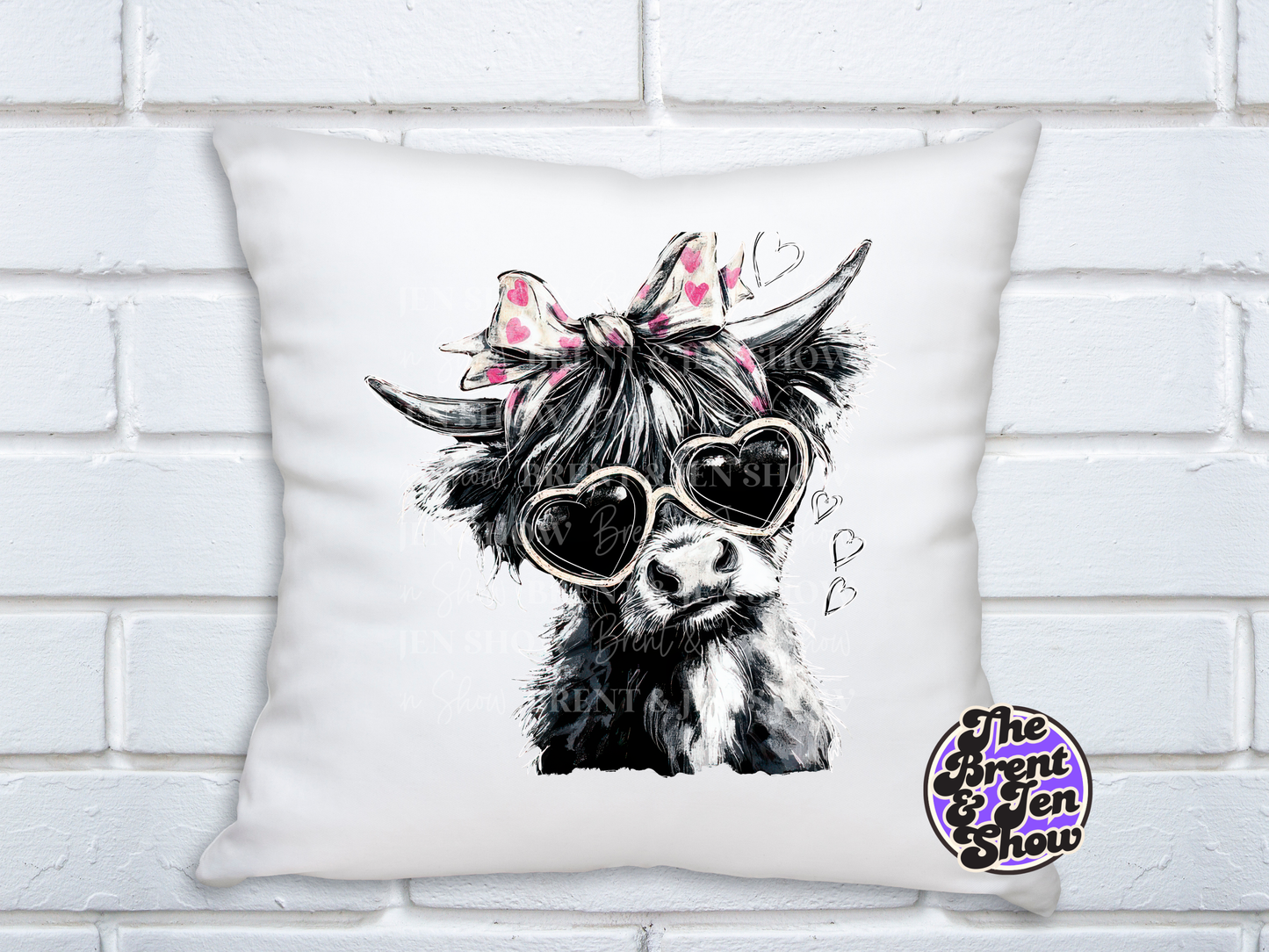 Cute Highland Cow Transfer DTF/Sublimation