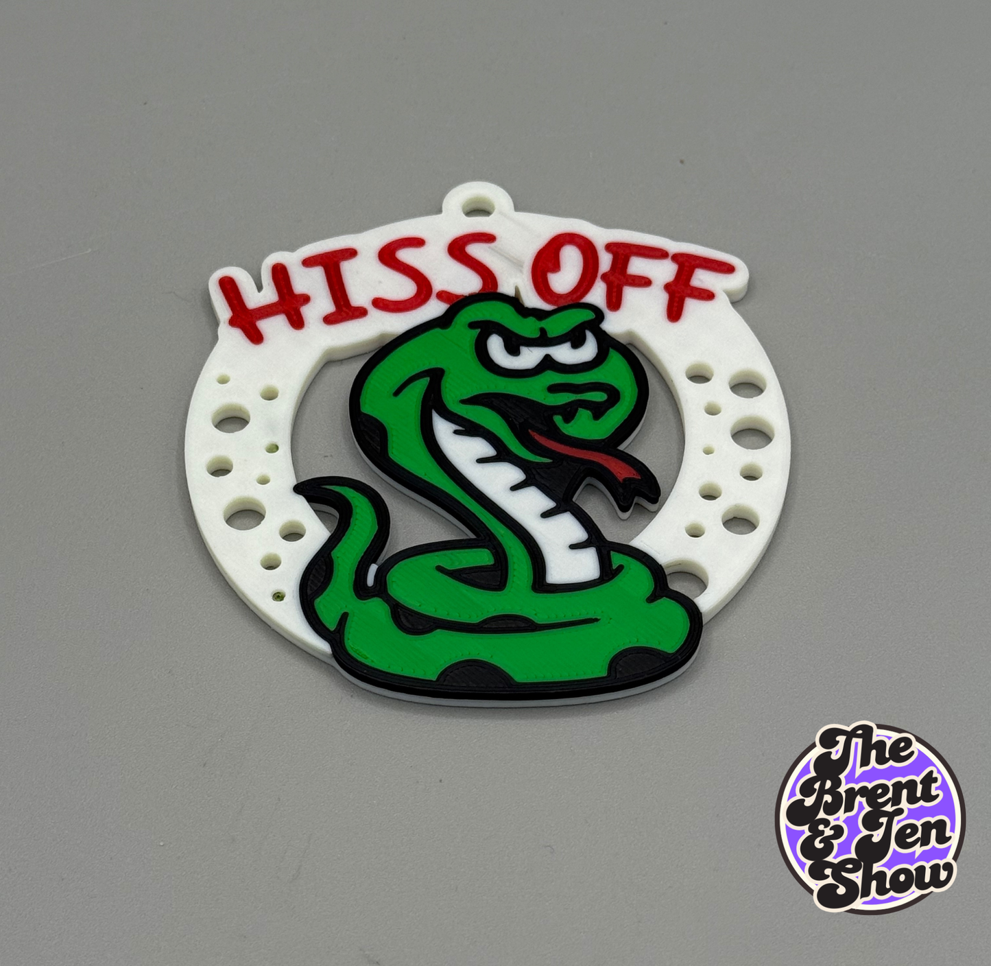 HISS OFF Snake Ornament