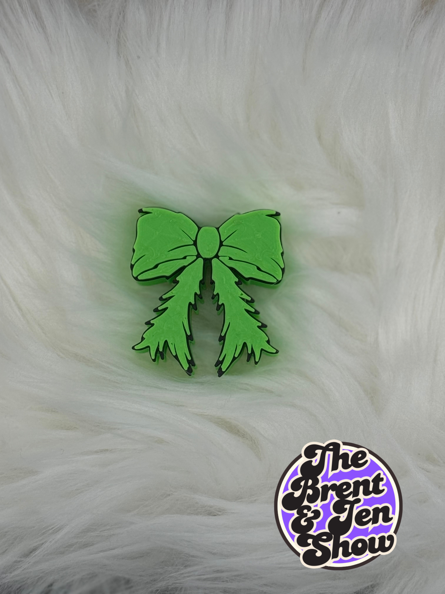 Fuzzy Bow Straw Topper - 3D Printed