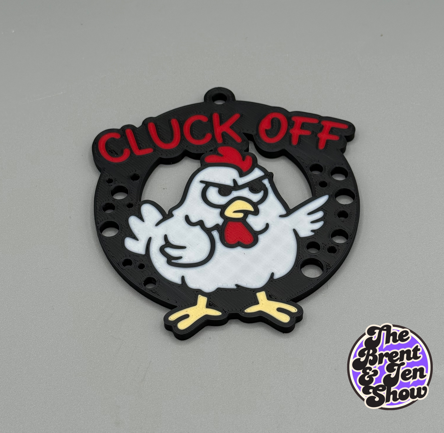 Cluck Off Chicken Ornament