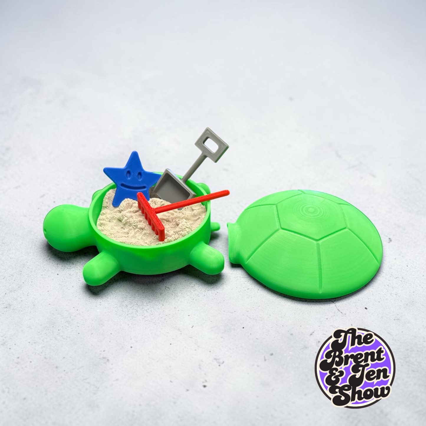 3D Printed Turtle Desk Sandbox Kit