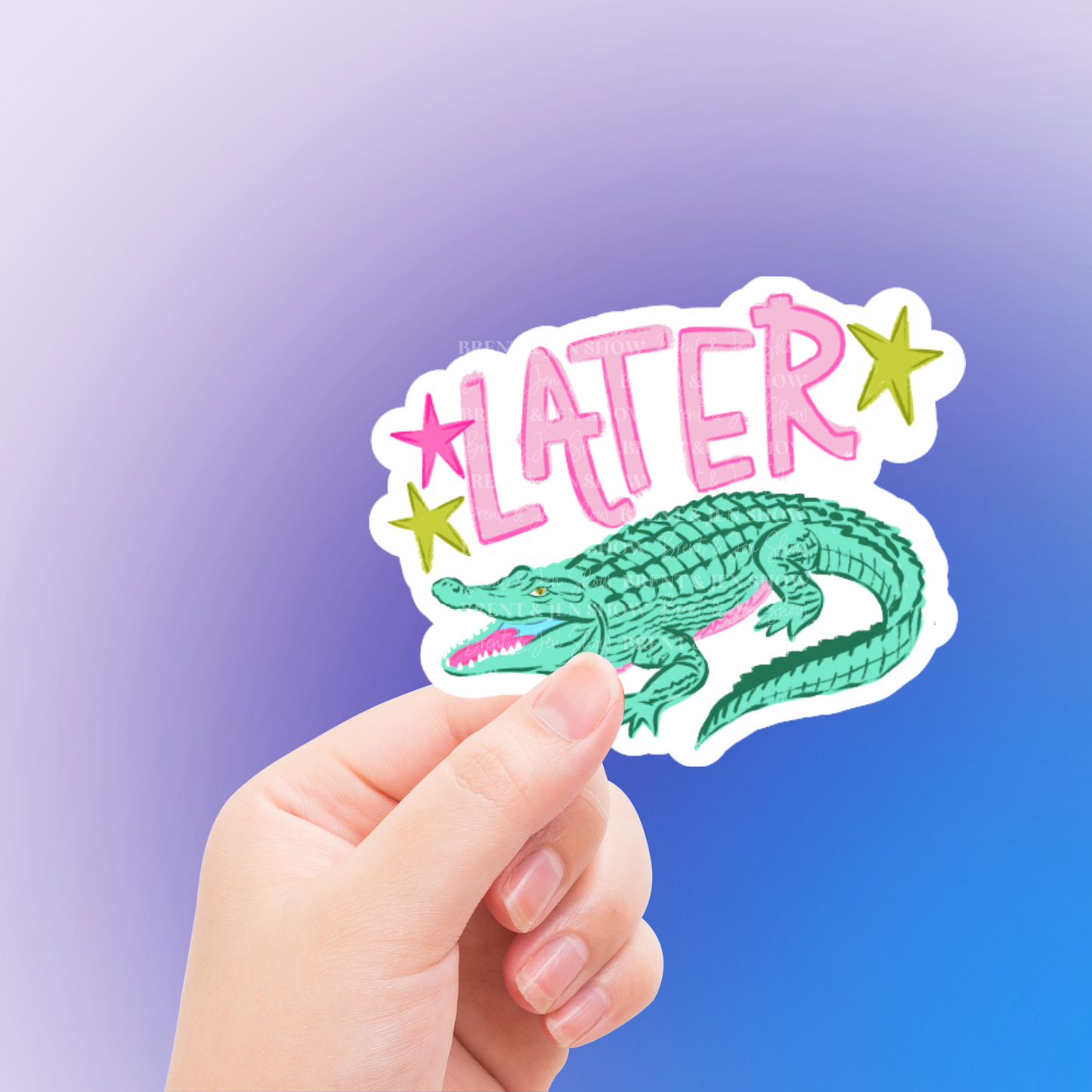 Later Alligator Vinyl Sticker