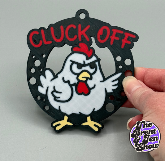 Cluck Off Chicken Ornament