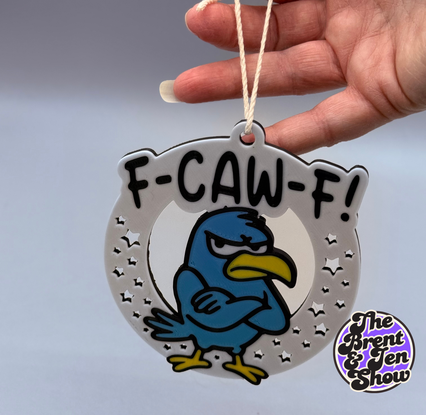 F-CAW-F! Grumpy Bird Ornament: