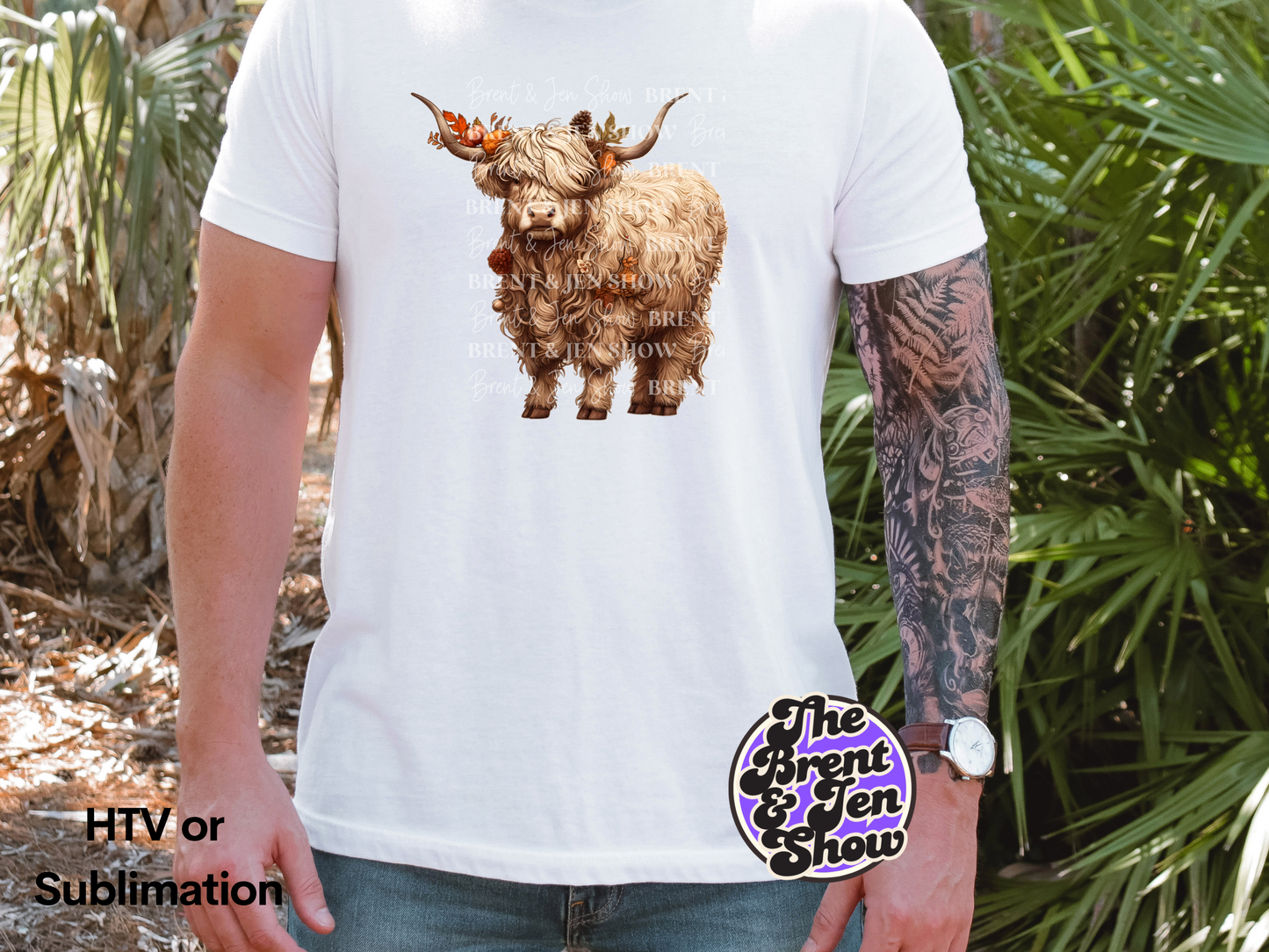 Highland Cow Transfer DTF/Sublimation