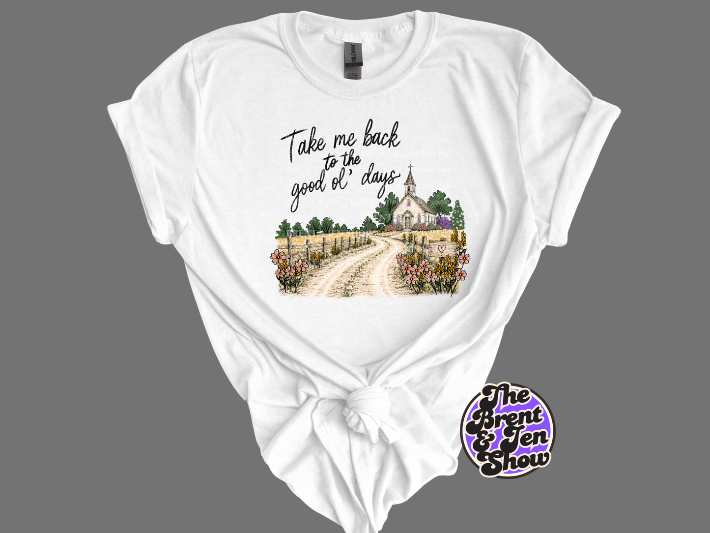 Take Me Back Good Ol' Days Church Graphic T-Shirt