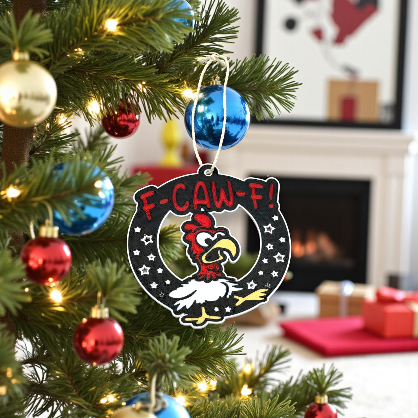 F-CAW-F!: 3D Printed PLA Ornament