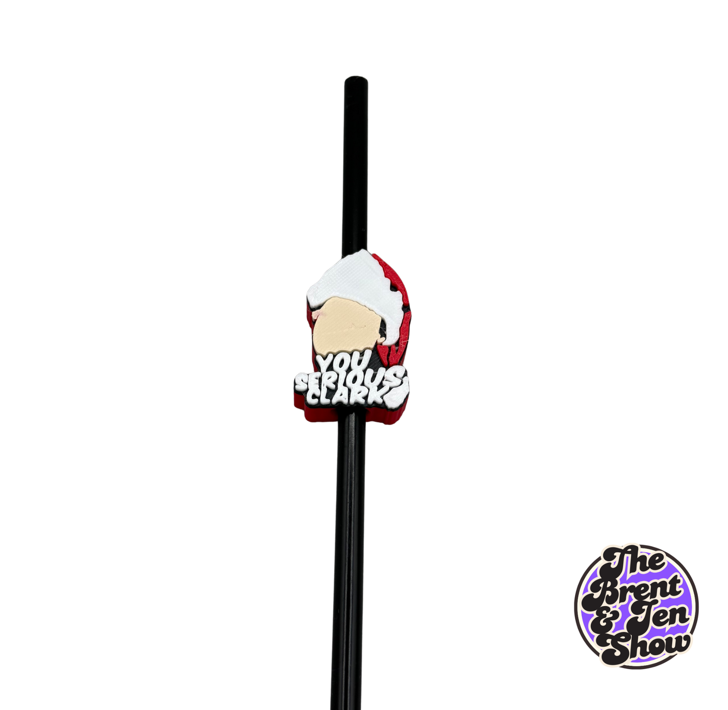 You Serious Clark? Straw Topper | 3D Printed PLA Drink Accessory