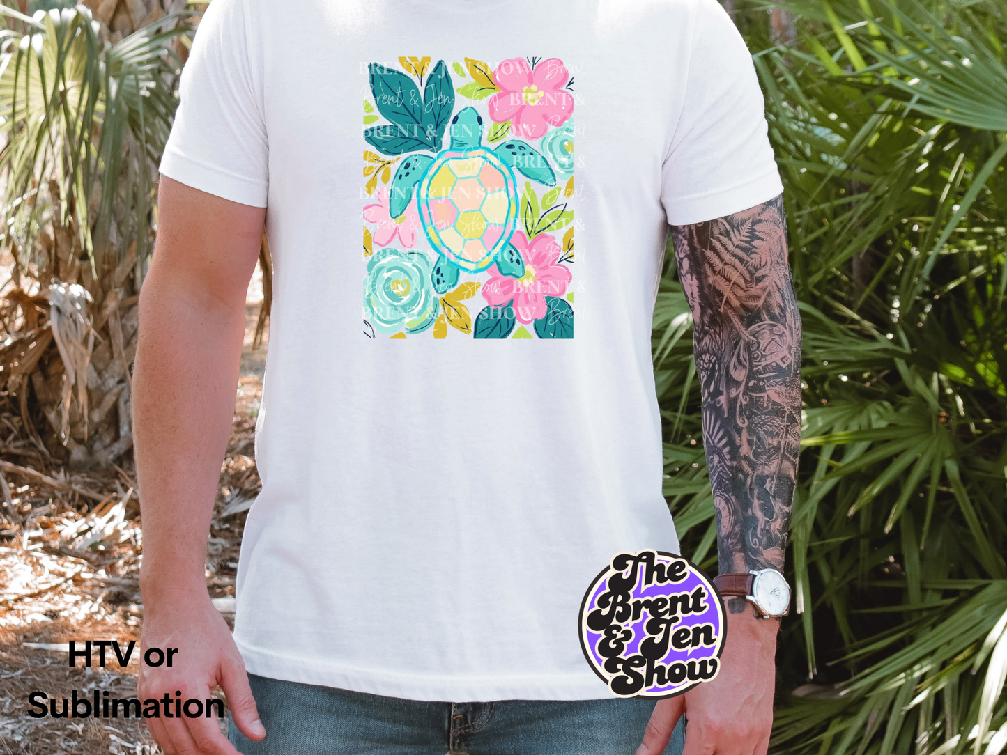 Boho Sea Turtle Transfer DTF/Sublimation