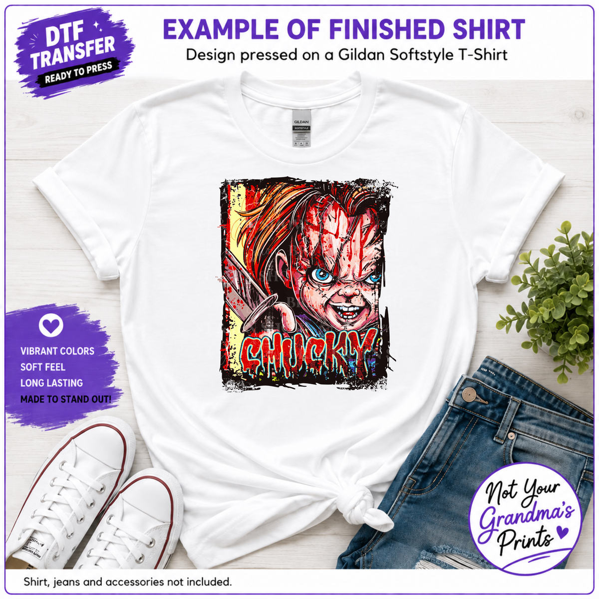 Chucky Horror Movie DTF Transfer (Ready-to-Press)