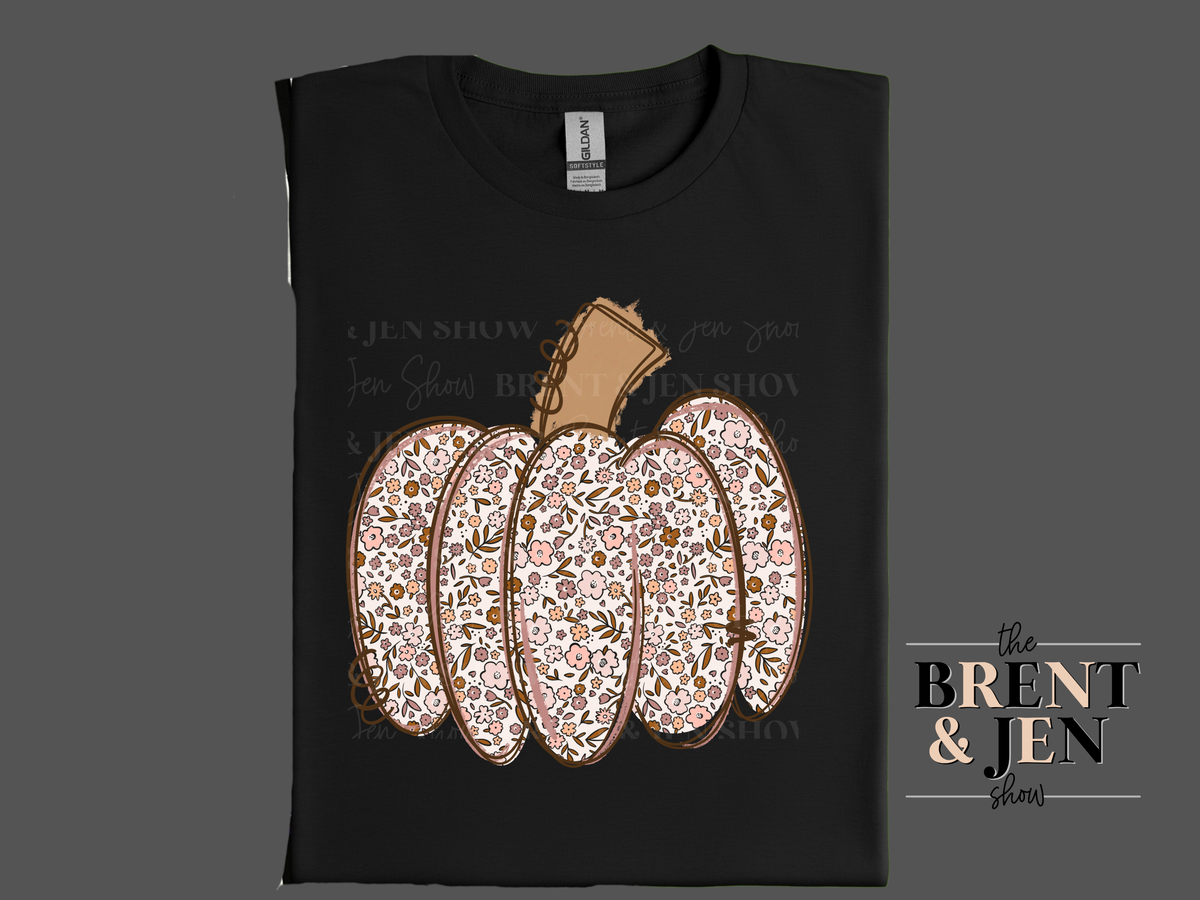 Floral Pumpkin T Shirt