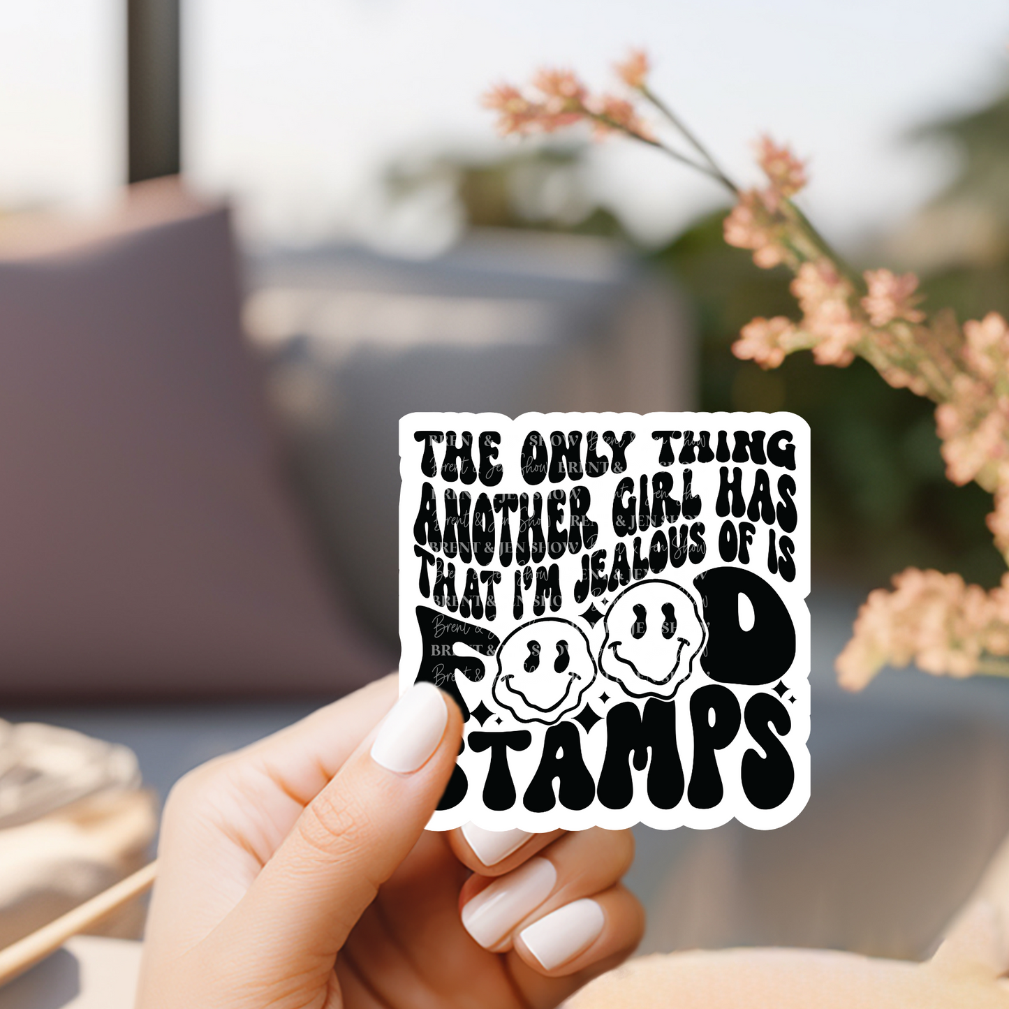 The Only Thing Another Girl Has That I'm Jealous Of Is Food Stamps Sticker or Car Decal
