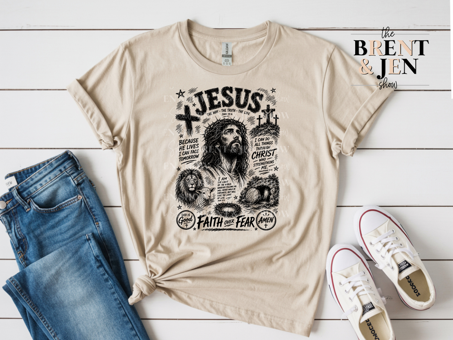 Jesus Collage T-Shirt