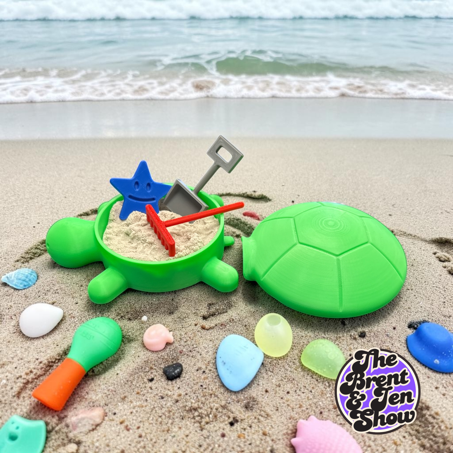 3D Printed Turtle Desk Sandbox Kit