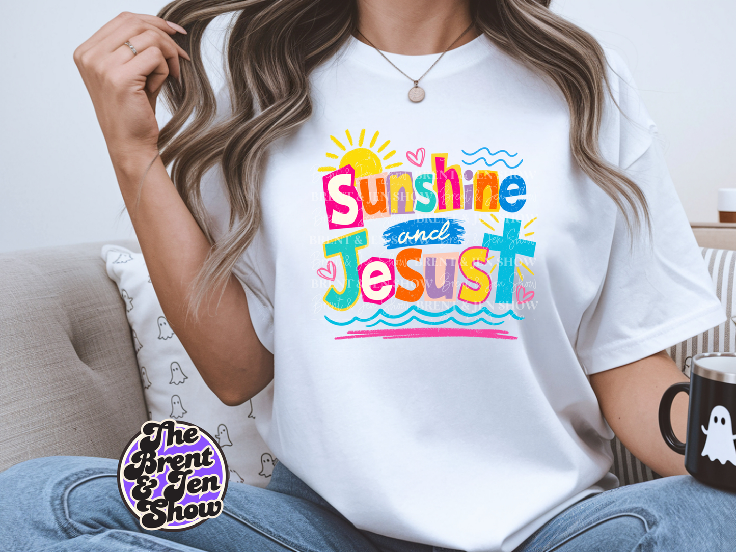 Sunshine and Jesus Graphic T-Shirt