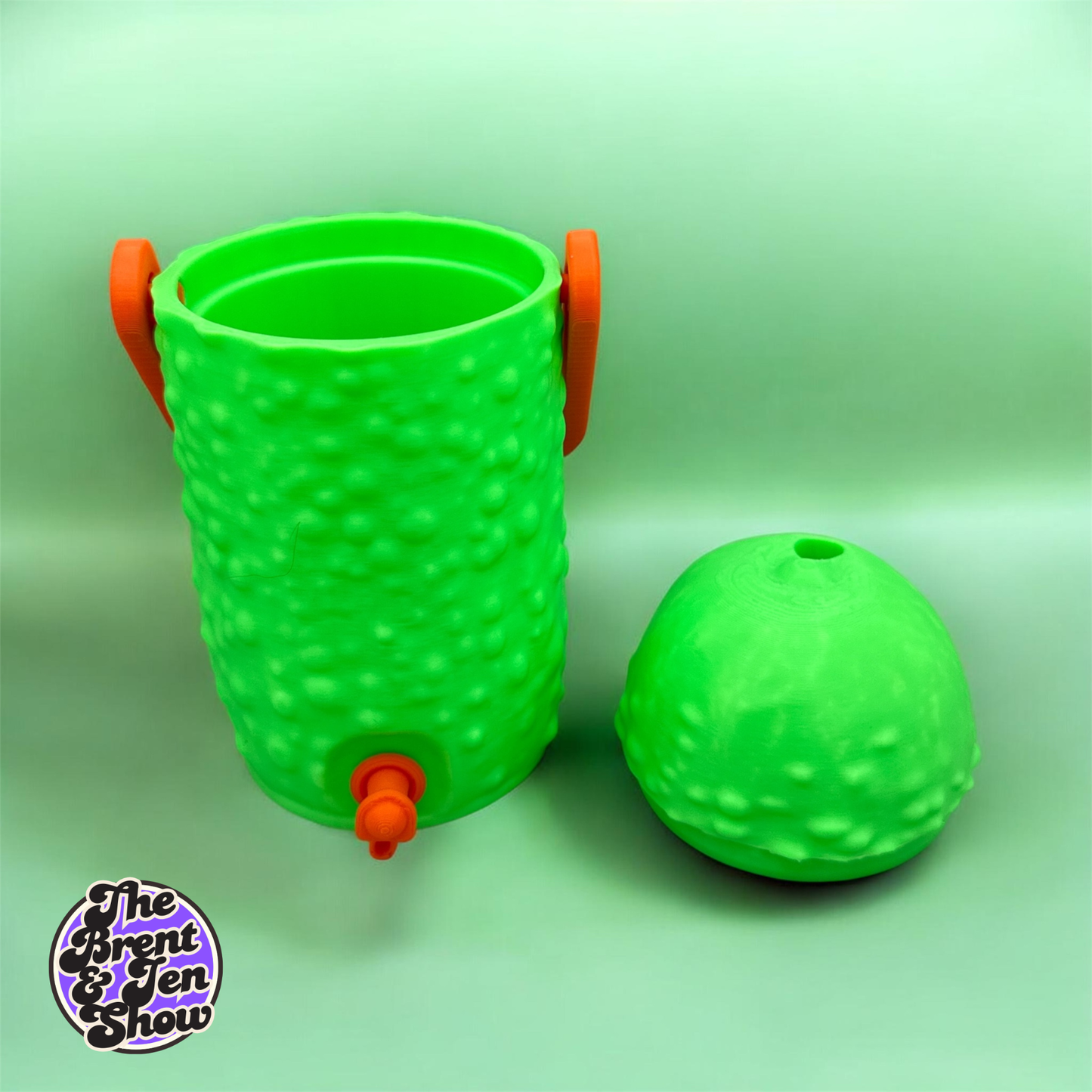 3D Printed Dill Pickle Can Cooler - Chilly Dilly Drink Sleeve Gag Gift