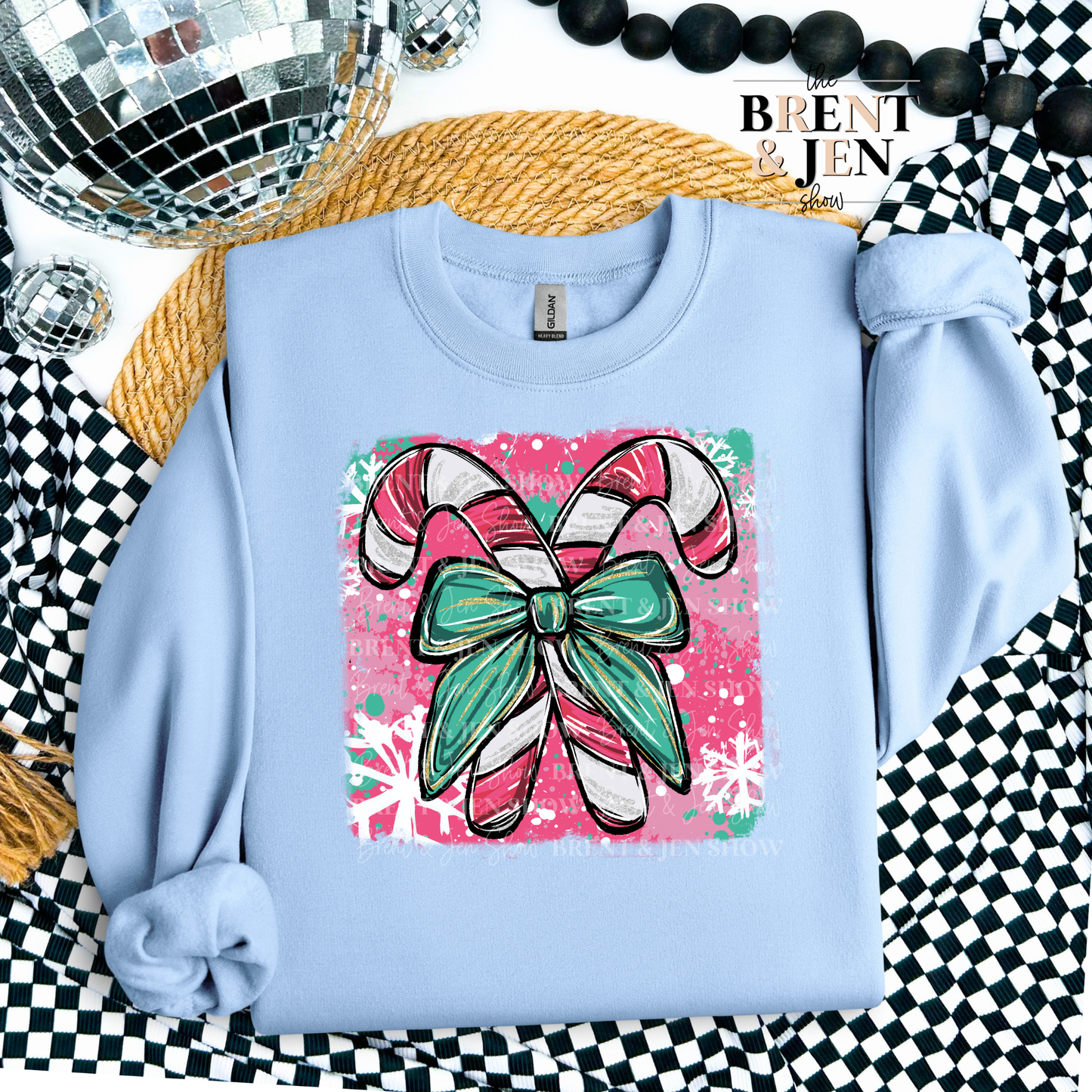 Cute Candy Cane Sweatshirt