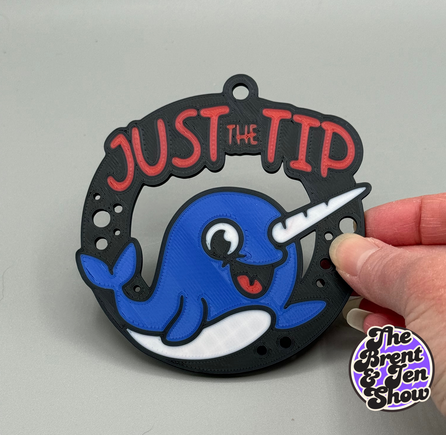 JUST THE TIP Narwhal Ornament