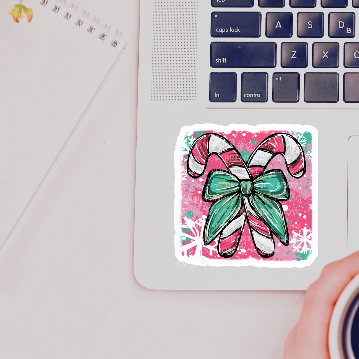 Cute Candy Cane Sticker