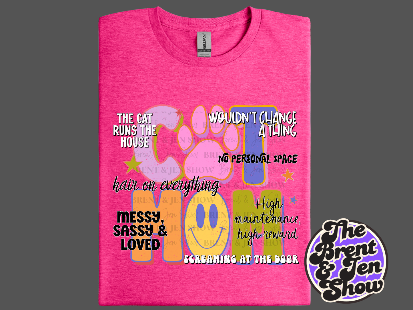 Cat Mom T Shirt