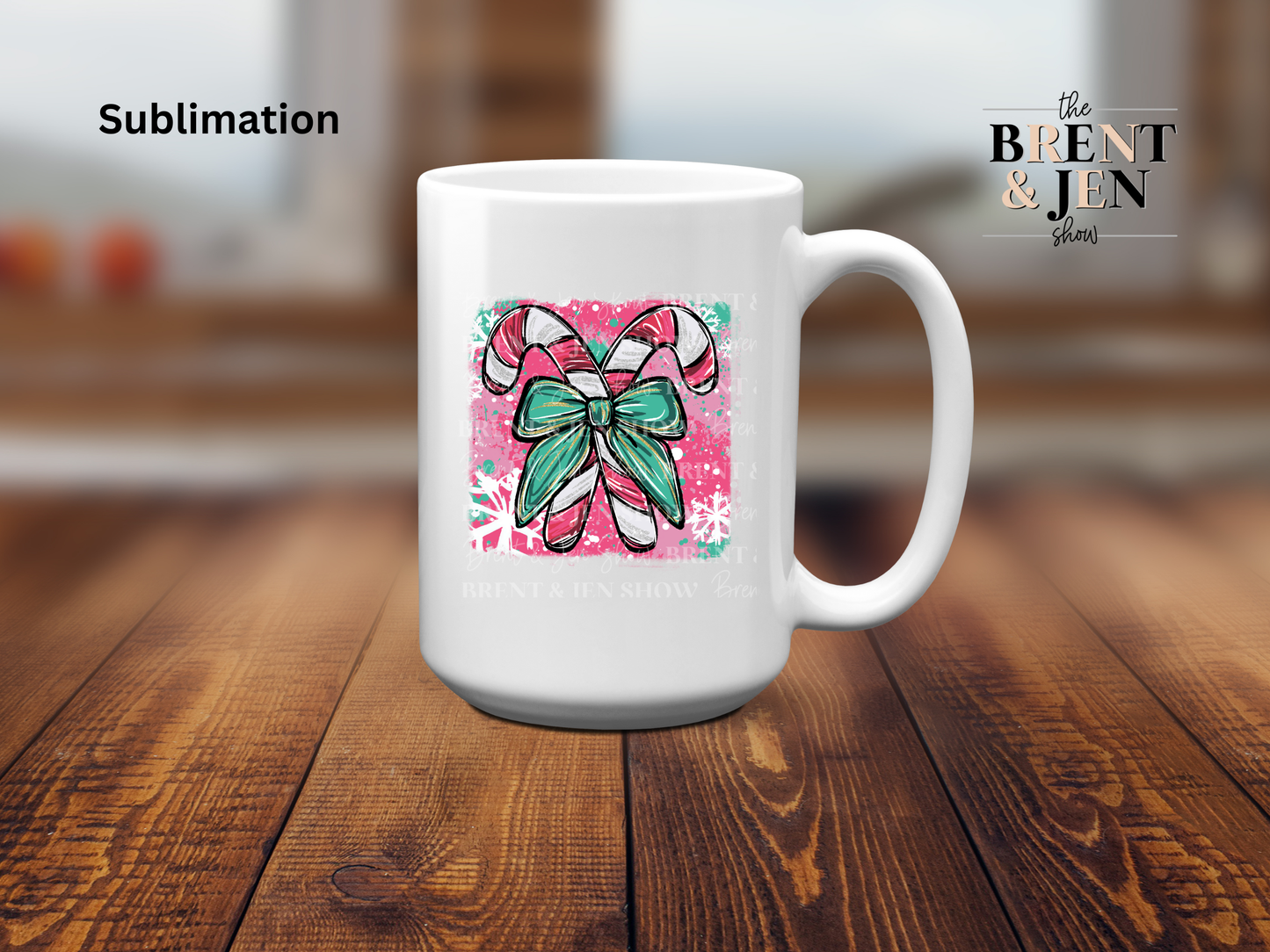 Candy Cane Coquette Print | Ready to Press Sublimation Transfer/ Heat Transfer Vinyl