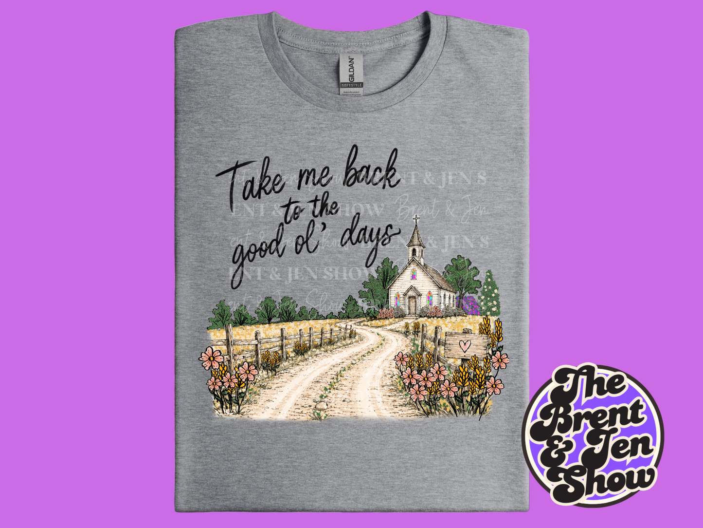 Take Me Back Good Ol' Days Church Graphic T-Shirt