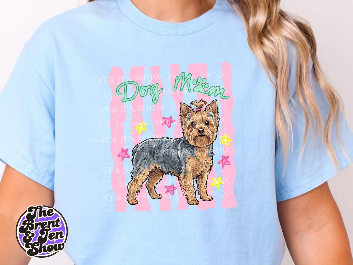 Dog Mom Yorkie DTF Transfer, Ready-to-Press Sublimation Design