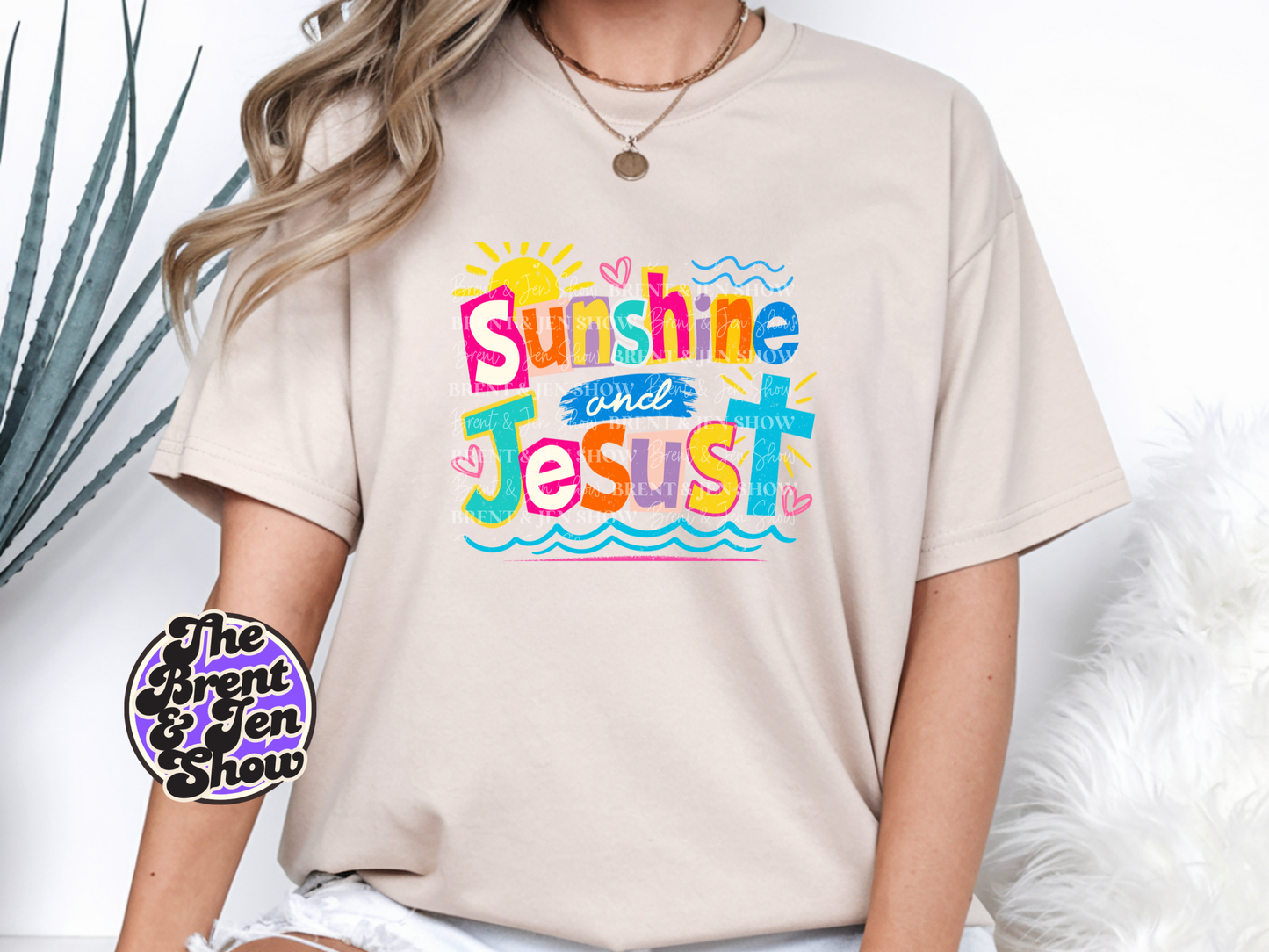 Sunshine and Jesus Graphic T-Shirt