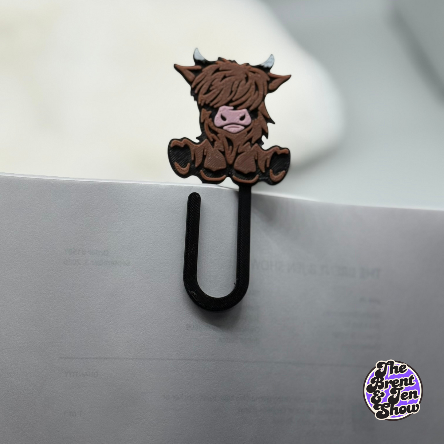 Cute Highland Cow Bookmark/Paperclip