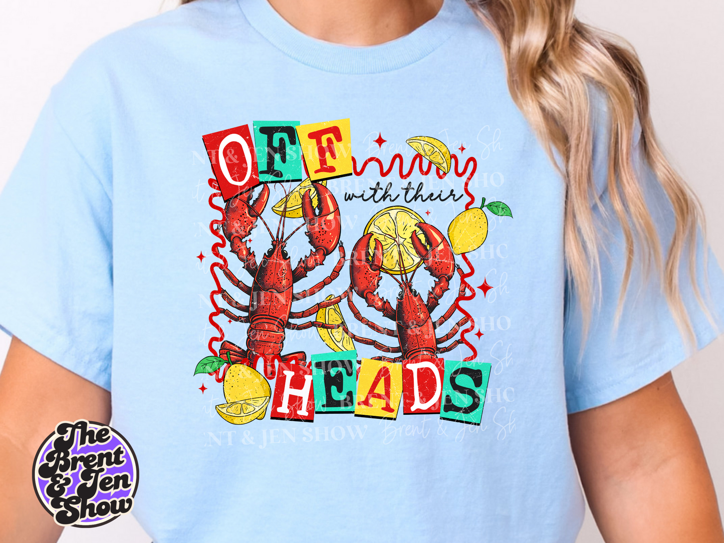 Off With Their Heads, Crawfish Transfer DTF/Sublimation