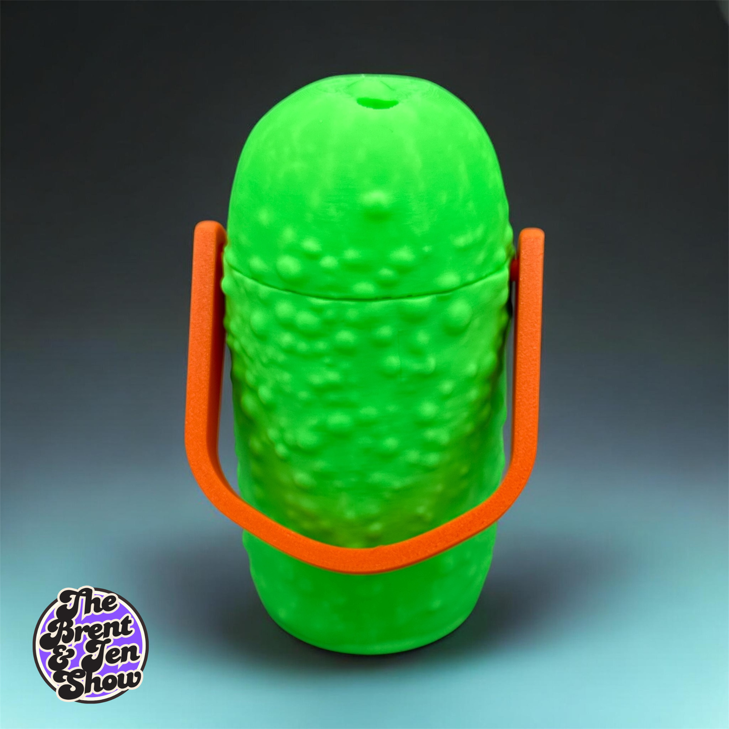 3D Printed Dill Pickle Can Cooler - Chilly Dilly Drink Sleeve Gag Gift