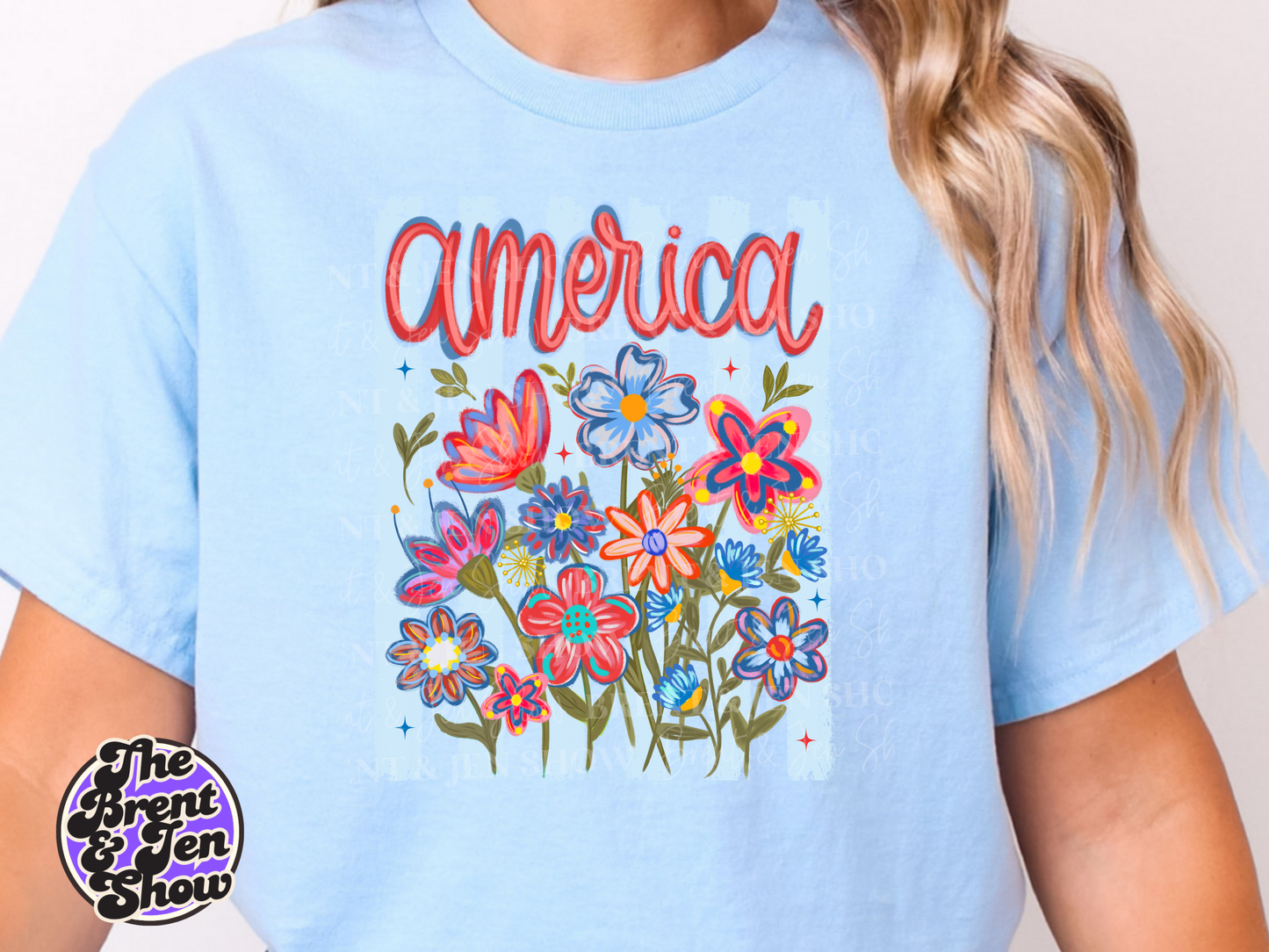 America Floral Transfer DTF/Sublimation