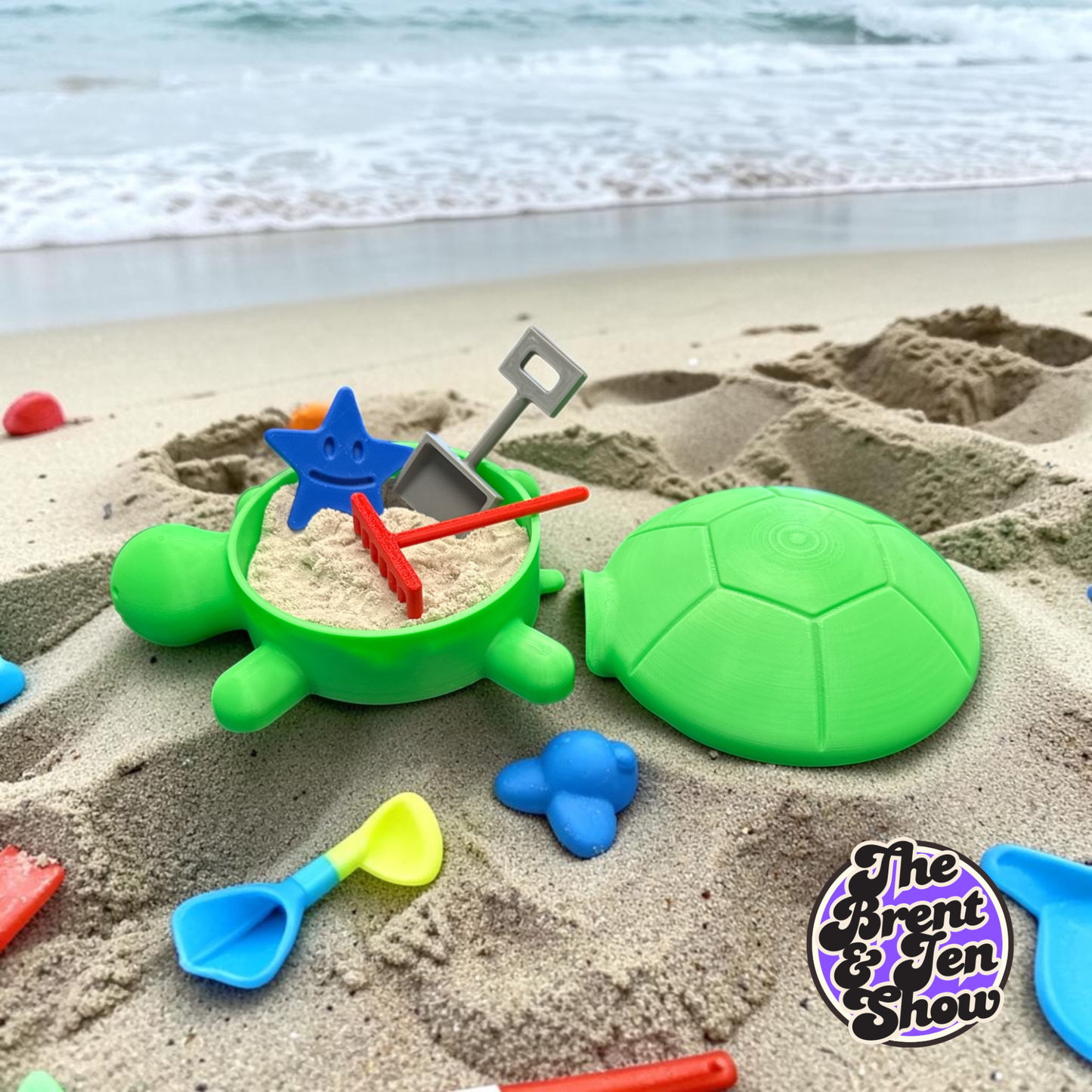 3D Printed Turtle Desk Sandbox Kit