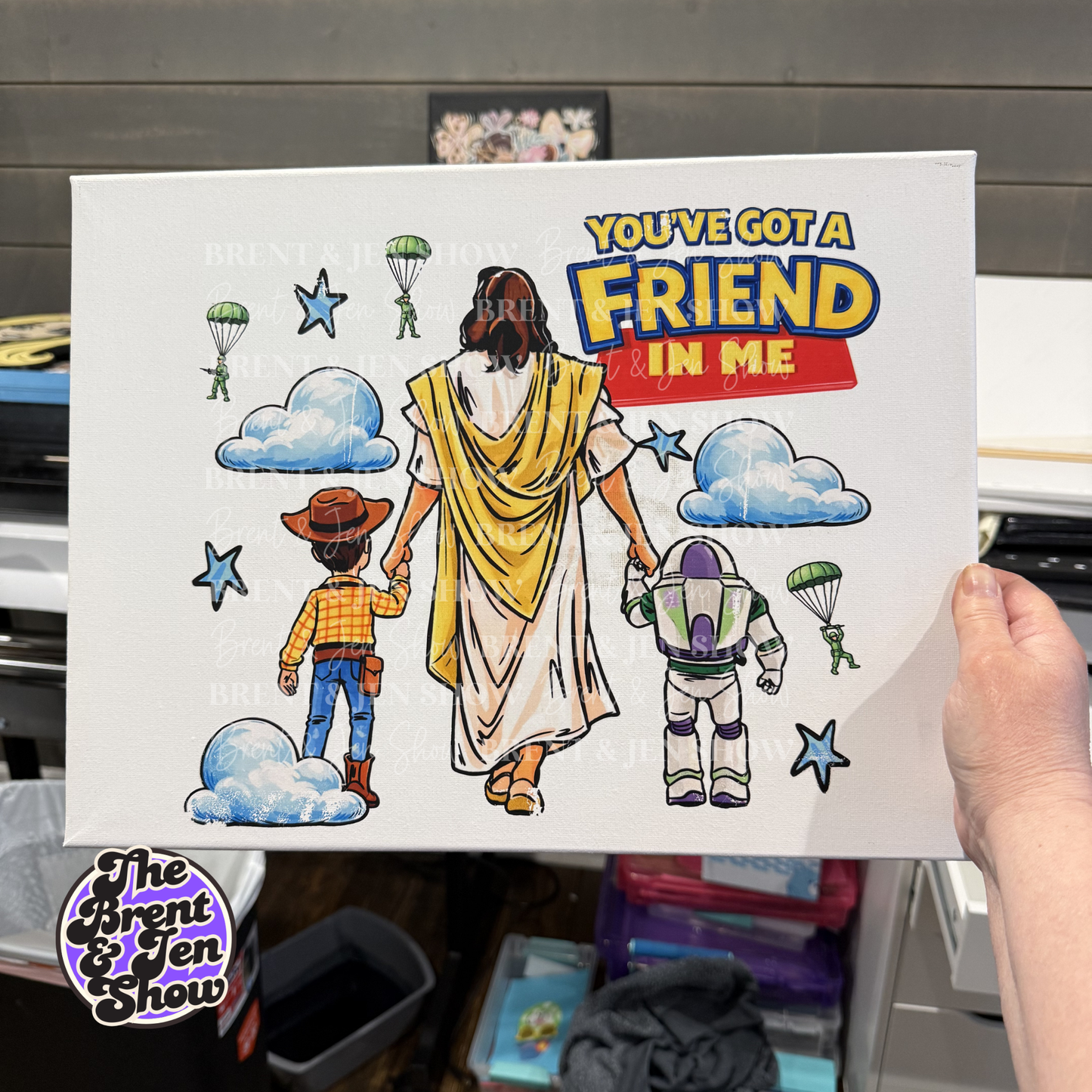 You Got a Friend In Me, Jesus Pressed Canvas