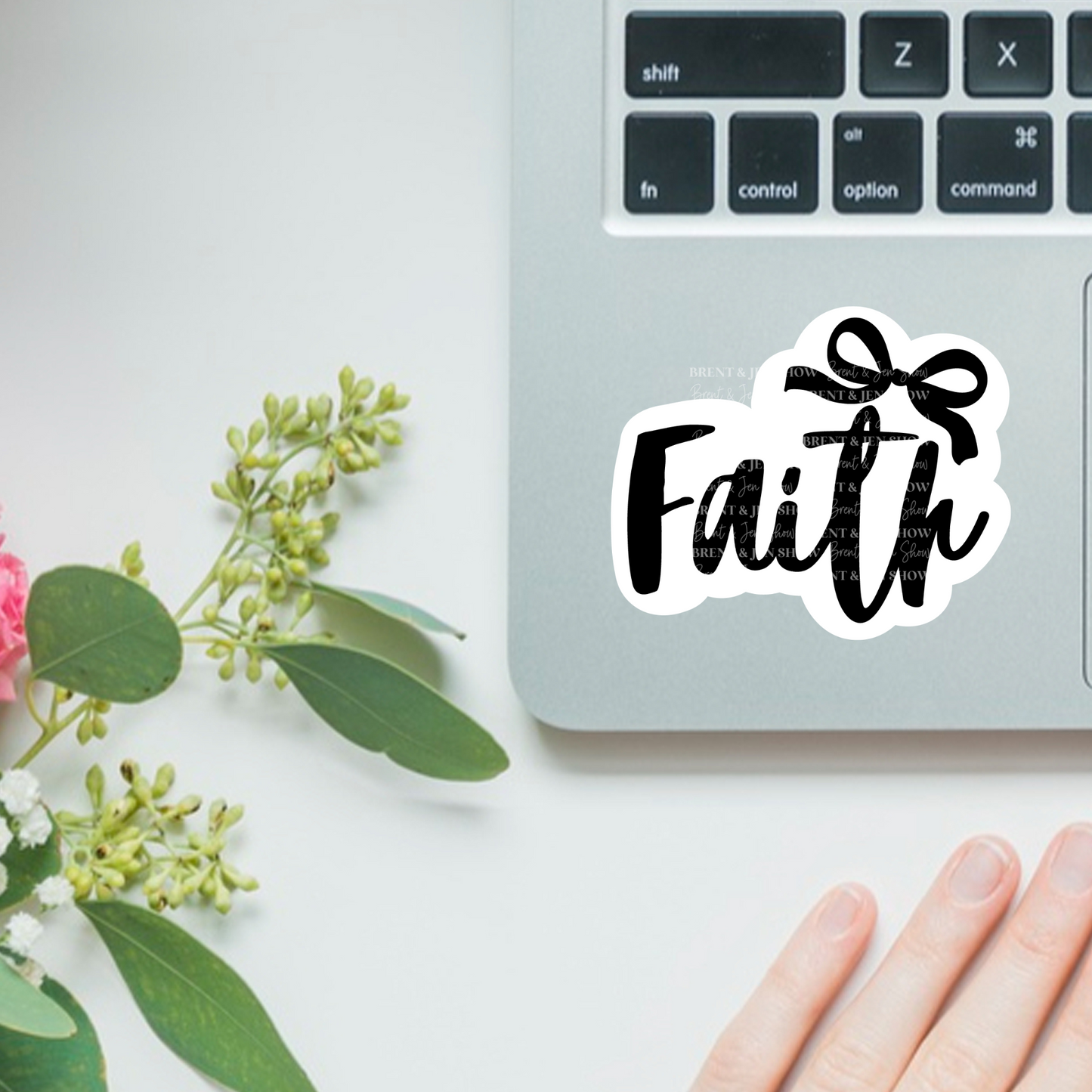 Faith Ribbon Sticker or Car Decal
