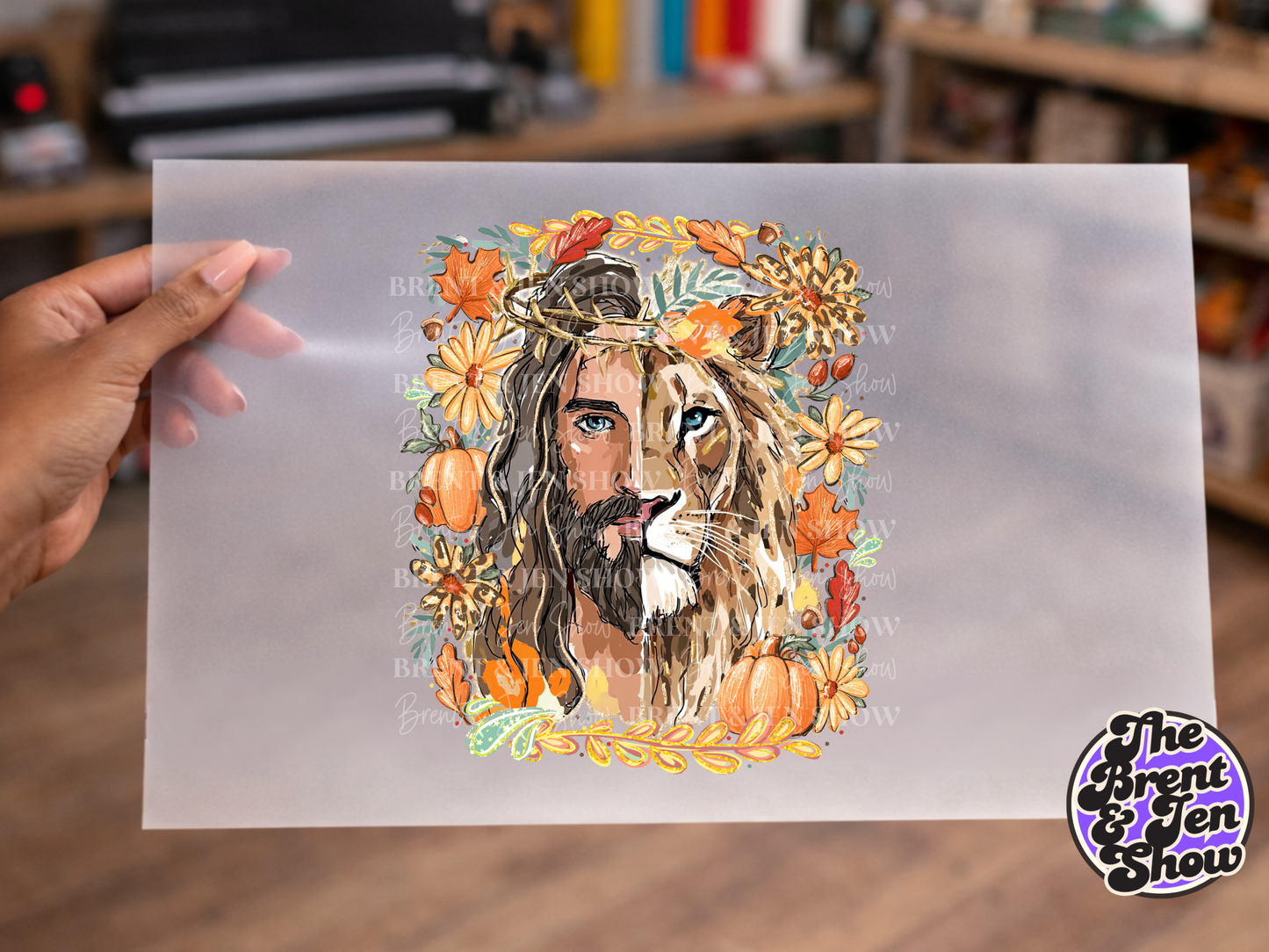 Fall Lion of Judah DTF/Sublimation Transfer, Ready to Press