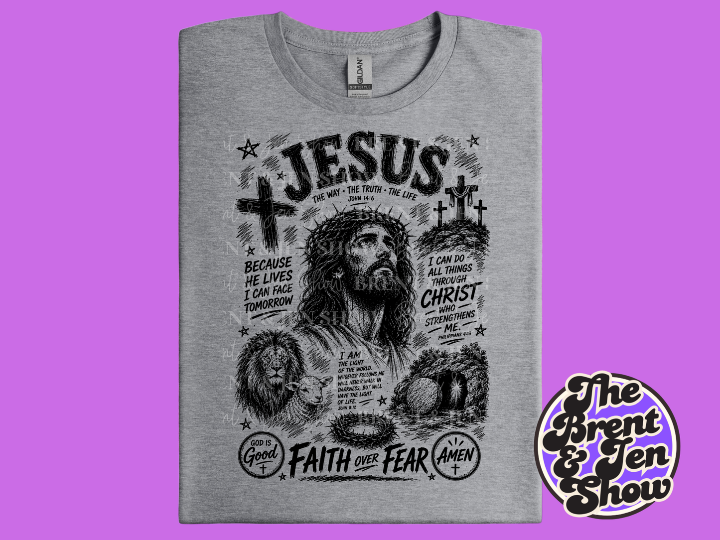 Jesus Collage T-Shirt