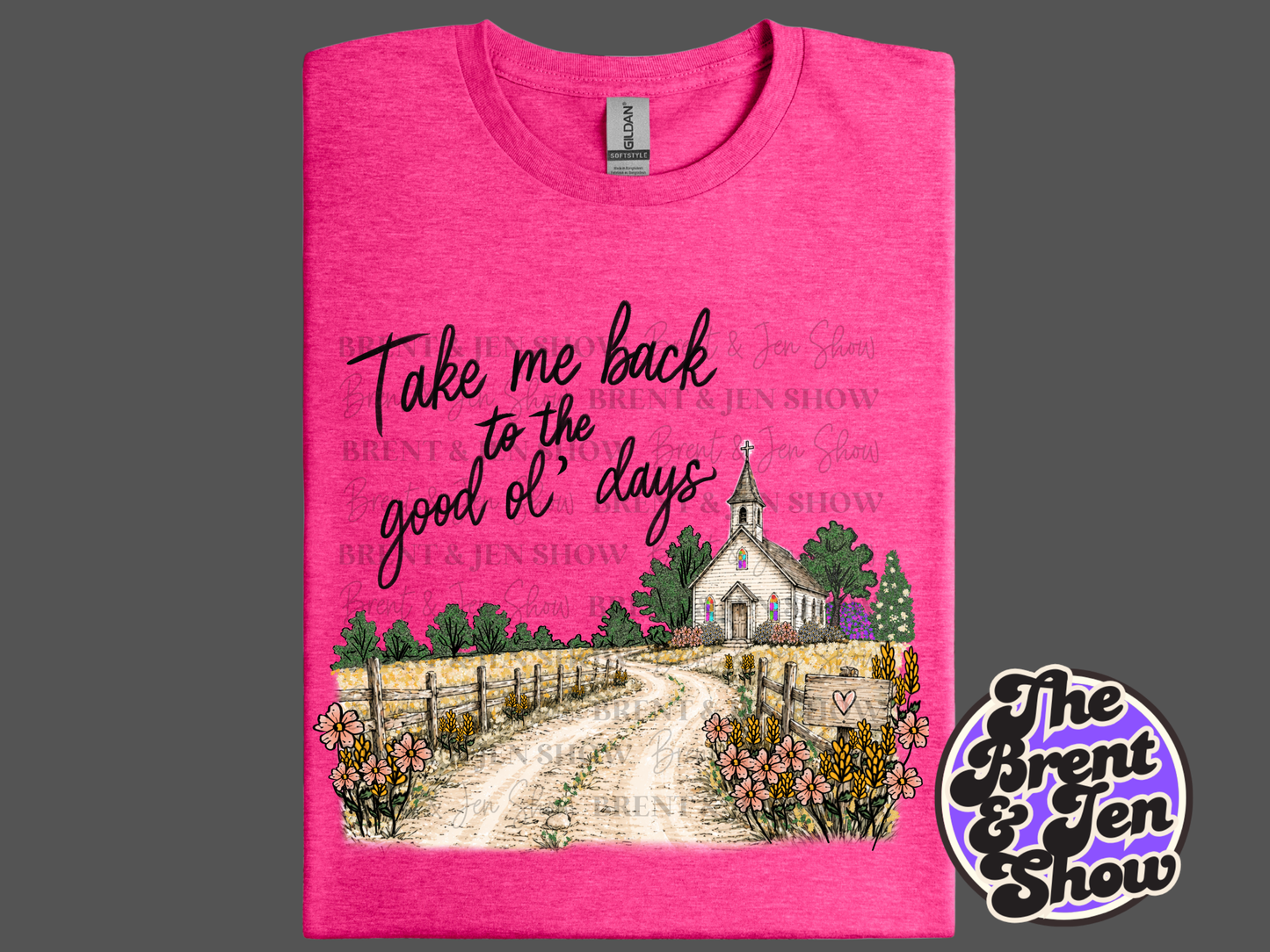 Take Me Back Good Ol' Days Church Graphic T-Shirt
